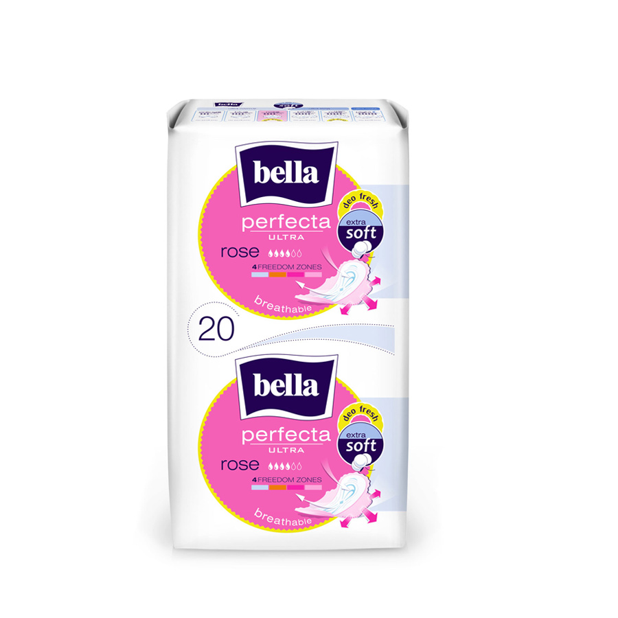 بيلا بيرفكتا الترا زهري حساس فائق النعومة معطرة 20 فوطة