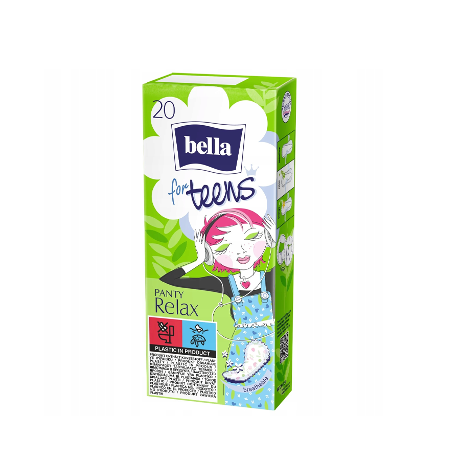 بيلا يومية صبايا راحة وانتعاش  20 فوطة معطرة