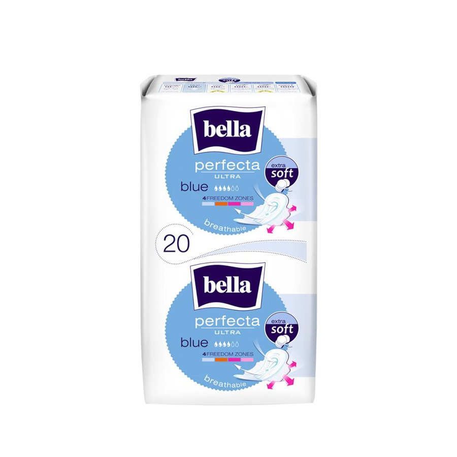 بيلا بيرفكتا الترا ازرق حساس فائق النعومة  20 فوطة