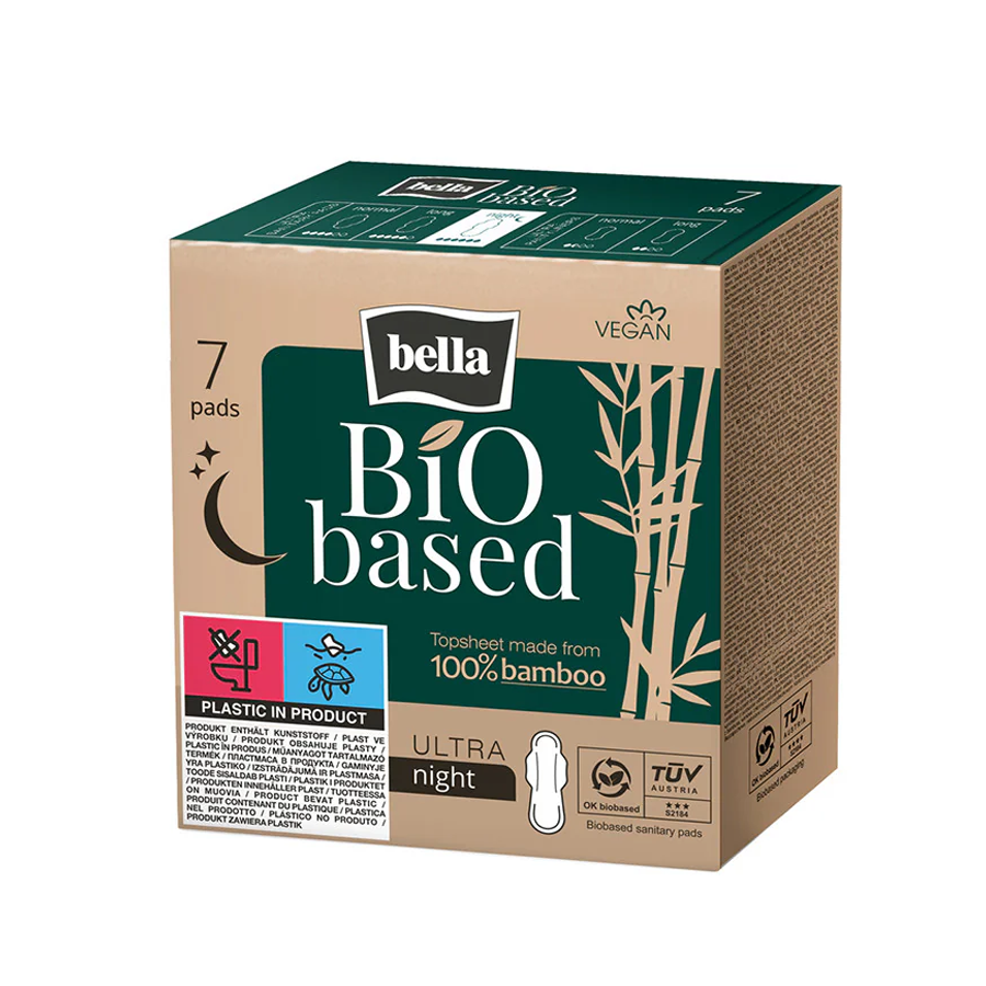 بيلا بامبو Bio Based صديقة البشرة الترا 7 فوطة ليلية