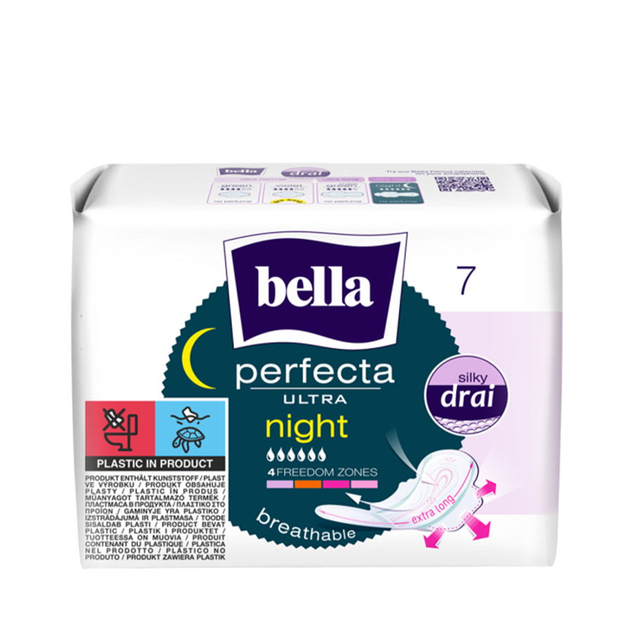 بيلا بيرفكتا الترا  ليلي سريع الامتصاص 7 فوطة