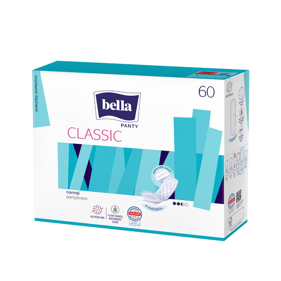 بيلا يومية  60 فوطة ملمس قطني  كلاسيك